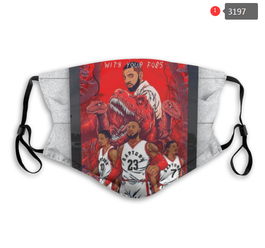 NBA Toronto Raptors #6 Dust mask with filter->nba dust mask->Sports Accessory